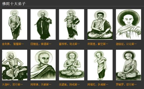 原始的僧团·佛陀的十大弟子