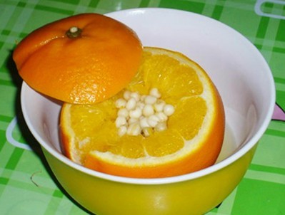 橙子蒸川贝的做法